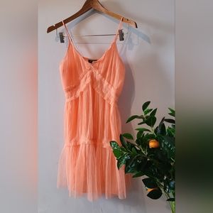 topshop coral dress